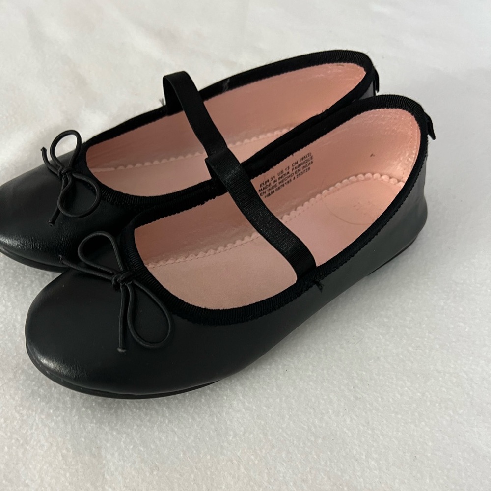 H&M girls black flats